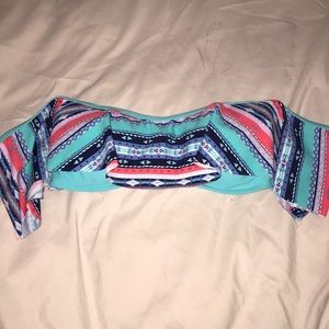 Hollister off the shoulder bikini top